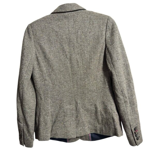 Joules Women’s Tweed Blazer Womens 10 Brown Herringbone Country Jacket Vintage - Picture 2 of 12